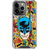DC Comics Batman Mask Vintage Pattern iPhone 14 Pro Clear Case